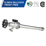 10 Pcs 1/2" Push Fit x 3/4" Hose Bibb, 10" Anti Siphon Frost Free Sillcock