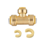 30 Pcs 3/4" x 3/4" x 1/2" Push Fit Tee