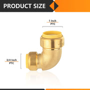 30 Pcs 1" x 3/4" Push Fit Elbow