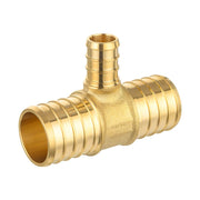 PEX-B Crimp 1" PEX x 1" PEX x 1/2" PEX Reducing Tee (Lead Free)