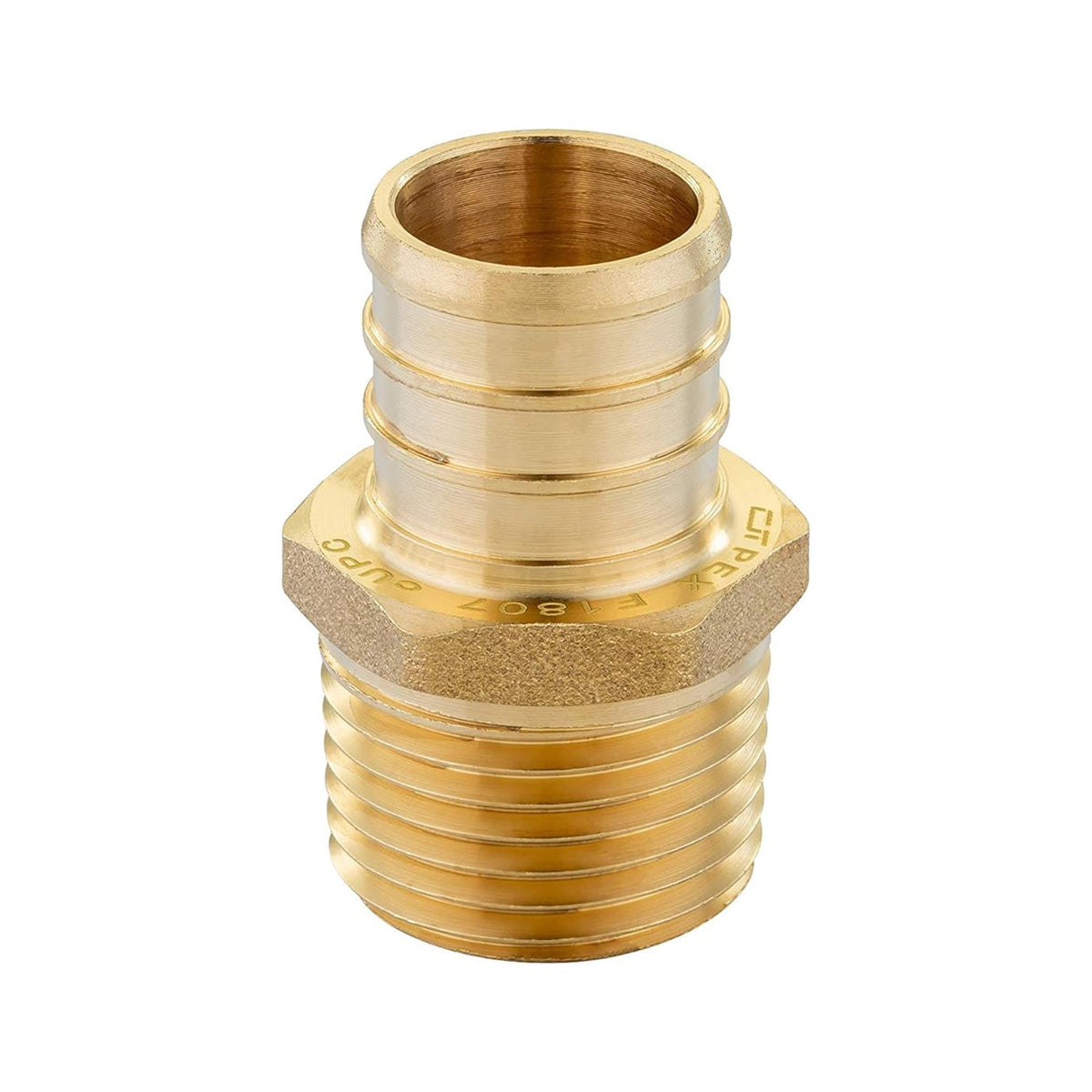 PEX-B Crimp 3/4" PEX x 1/2" Male Threaded Adapter (Lead Free)