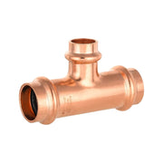 3/4" x 3/4" x 1/2" Copper Press Tee