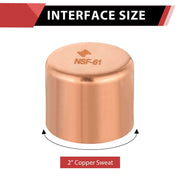 30 Pcs 2" Solder Copper Pipe End Cap (Plug) at Wholesale Price