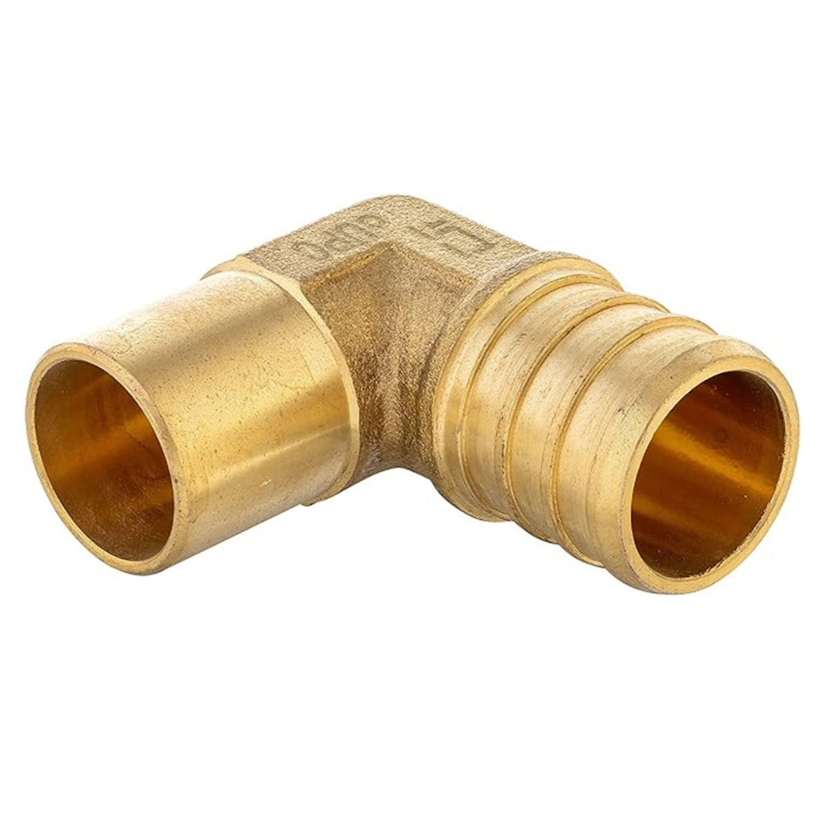 PEX-B Crimp 3/4" PEX x 1/2" Male Copper Sweat Elbow (Lead Free)