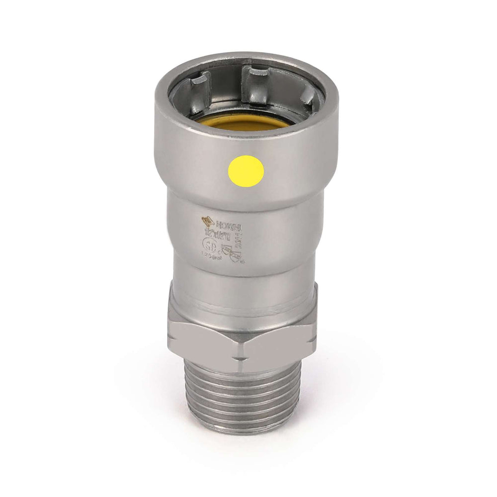 10 Pcs 1/2" Carbon Press x Male Adapter