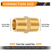 30 Pcs 3/8" Male NPT Brass Hex Connector