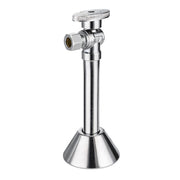 10 Pcs 1/2" Sweat x 3/8" OD Compr. Angle Stop Valve, w/5" Angle Extension, 1/4-Turn (Lead Free)