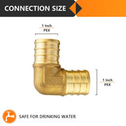 PEX-B Crimp Elbow 1" PEX x 1" PEX (Lead Free)