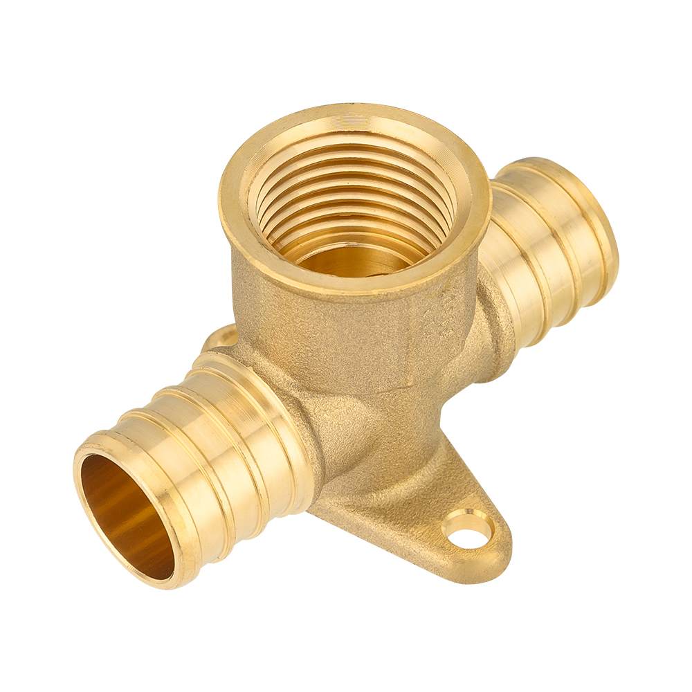 PEX-B Crimp 3/4" PEX x 3/4" PEX x 1/2" Drop Ear Tee (Lead Free)