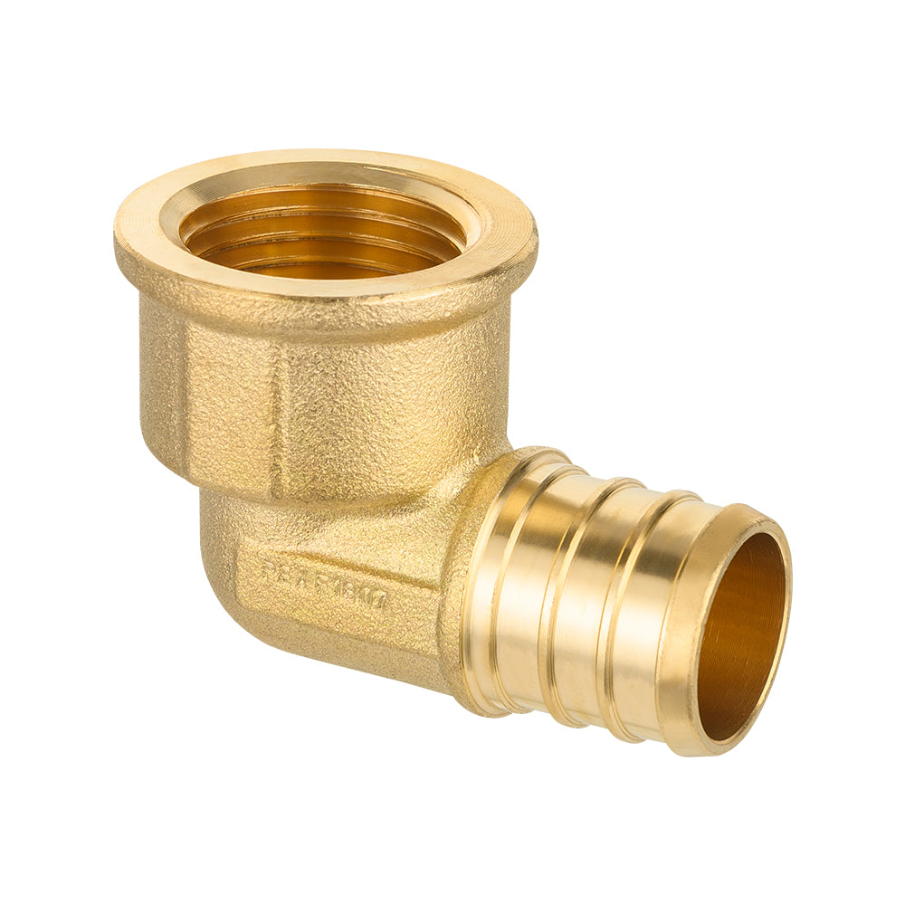 PEX-B Crimp 3/4" PEX x 1/2" Female Threaded Elbow (Lead Free)