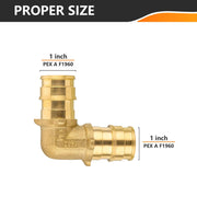 30 Pcs PEX A Expansion 1" PEX x 1" PEX Elbow Wholesale