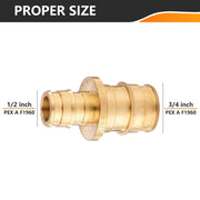 30 Pcs PEX A Expansion 1/2" PEX x 3/4" PEX Expansion Reducing Coupling Wholesale