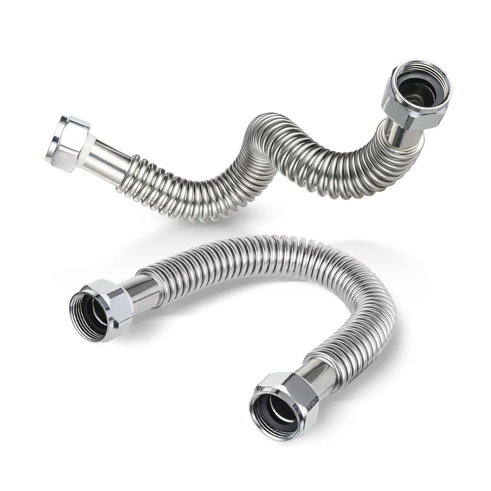 10 Pcs 1" FIP x 1" FIP x 18" SS Corrugated Hose