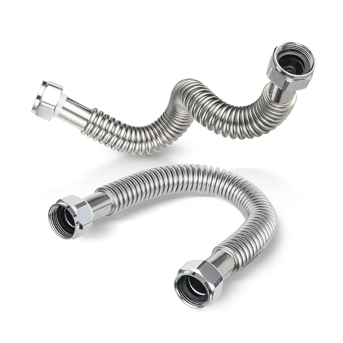 10 Pcs 1" FIP x 1" FIP x 18" SS Corrugated Hose