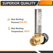 7/8" Female Swivel Ballcock Nut x 3/4" Male Thread, Water Hammer Arrestor Tee for Toilet