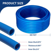 3/4" 300ft PEX-A Pipe (Blue & Cutter)