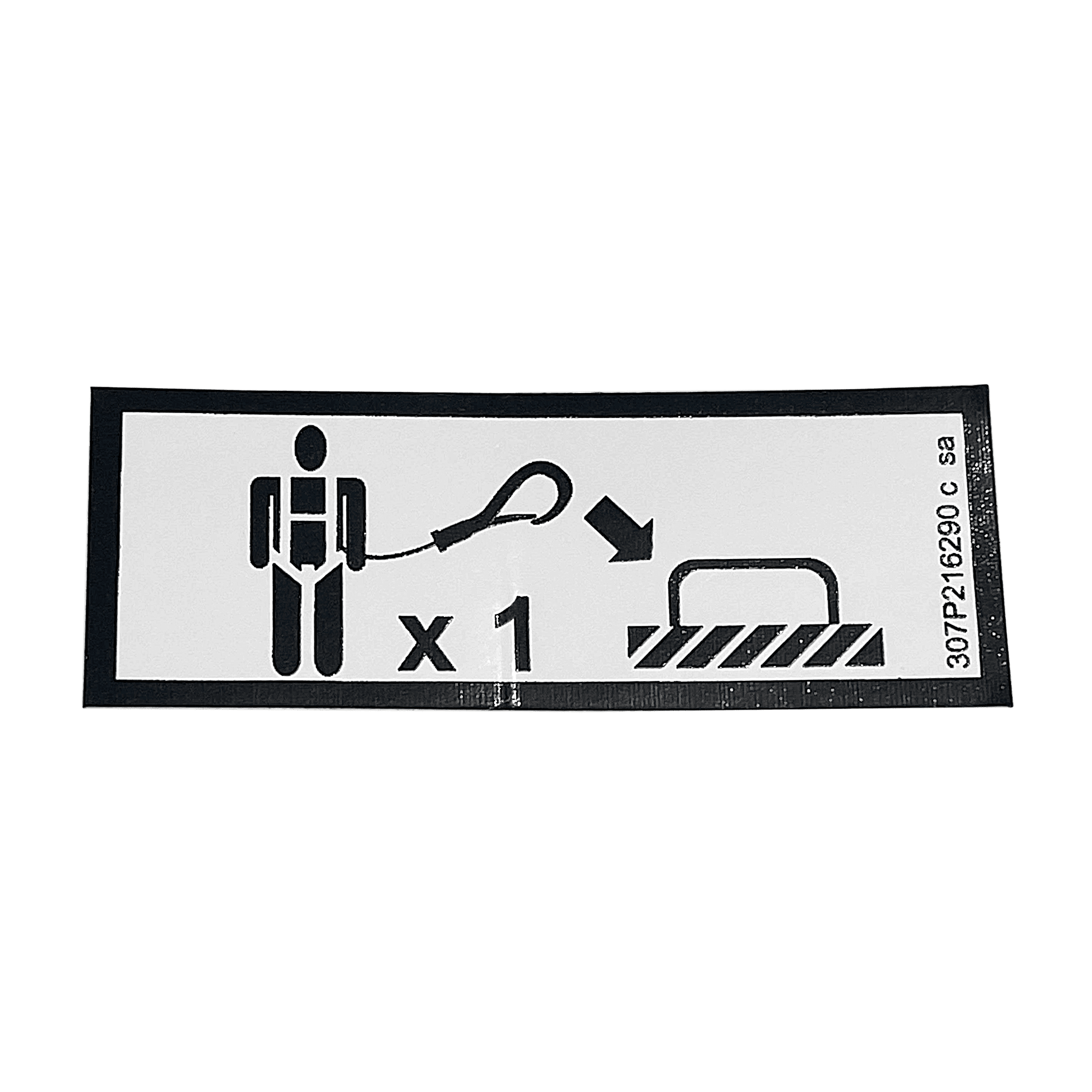 Haulotte Harness Label 307P216290
