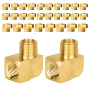 30 Pcs Extruded 1/2" MNPT X FNPT Elbow