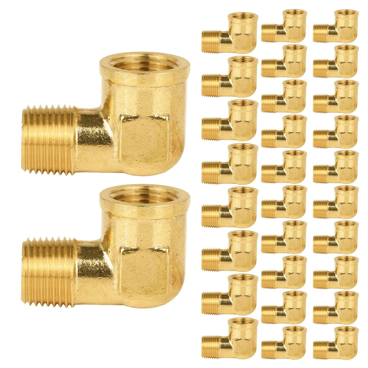 30 Pcs 1/2" MNPT X FNPT Elbow