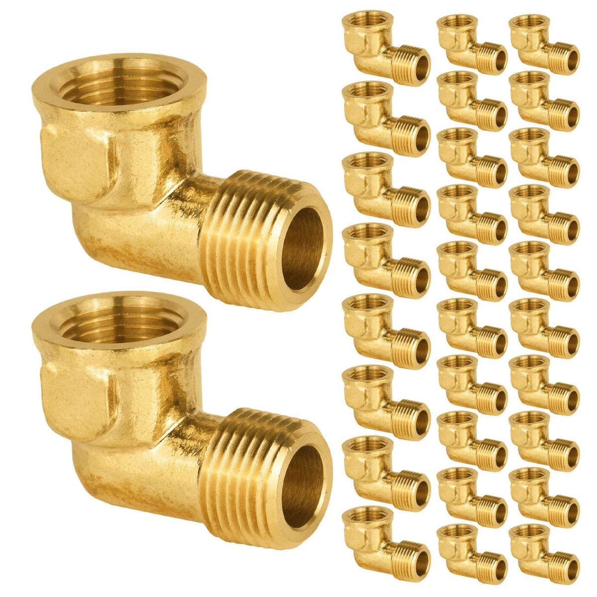 30 Pcs 3/8" MNPT X FNPT Elbow