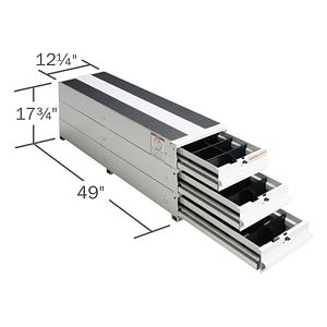 ITEMIZER Van Drawer Unit, Stacked, 49in x 12.25in x 17.75in - 327-3 product image