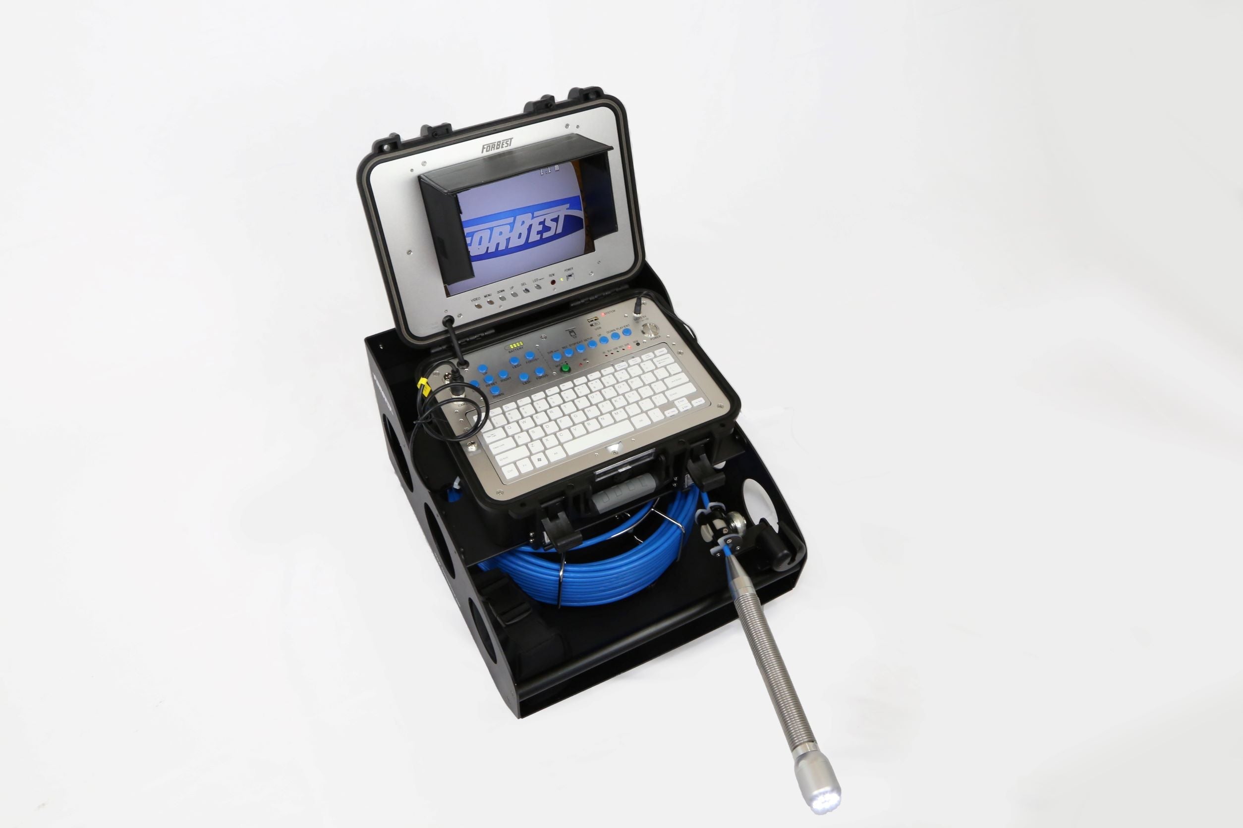 Series Portable Pipeline Inspection Camera With Catch Base Reel & 130 Ft. Cable
