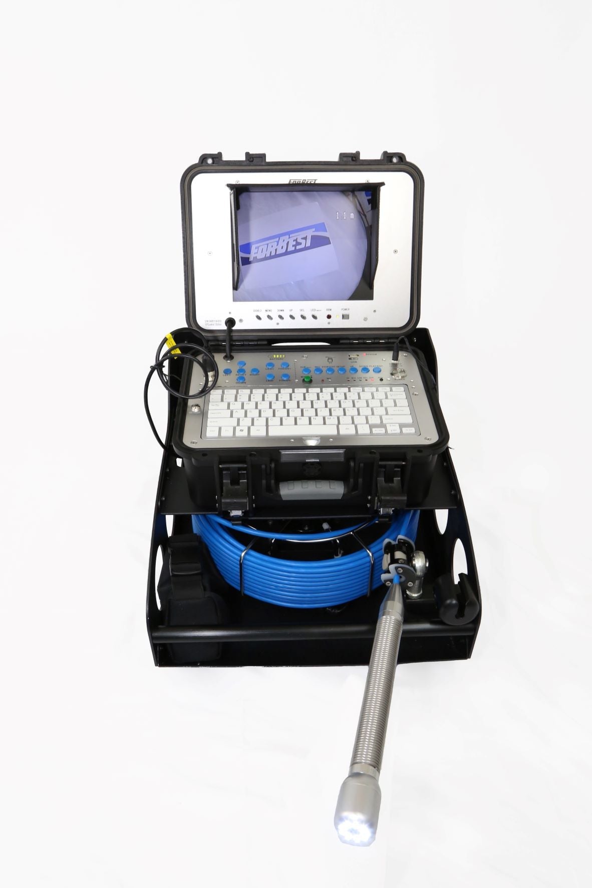 Series Portable Pipeline Inspection Camera With Catch Base Reel & 130 Ft. Cable