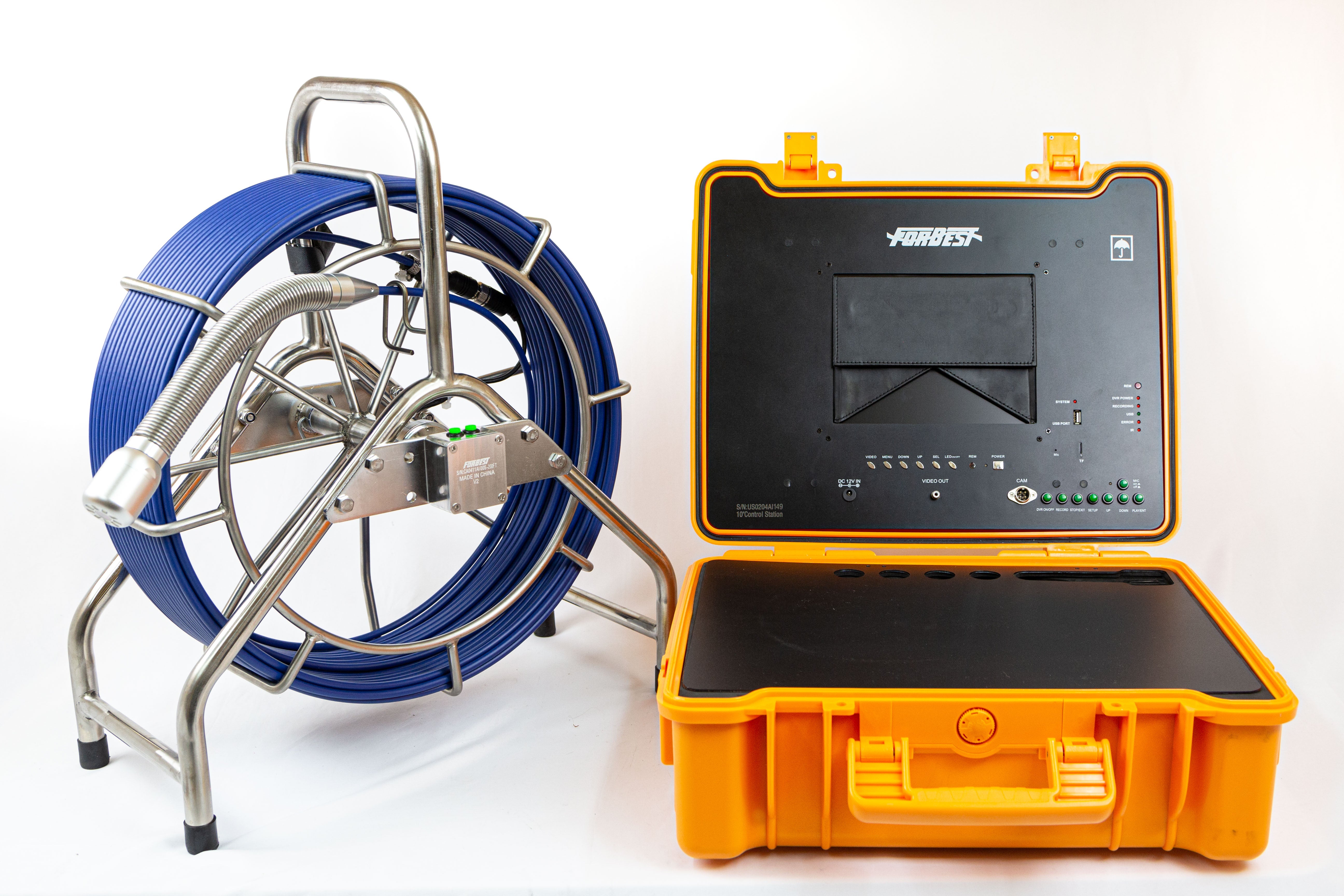 Mid Range 3388Mt Sewer Camera With 200Ft Cable And Footage Counter