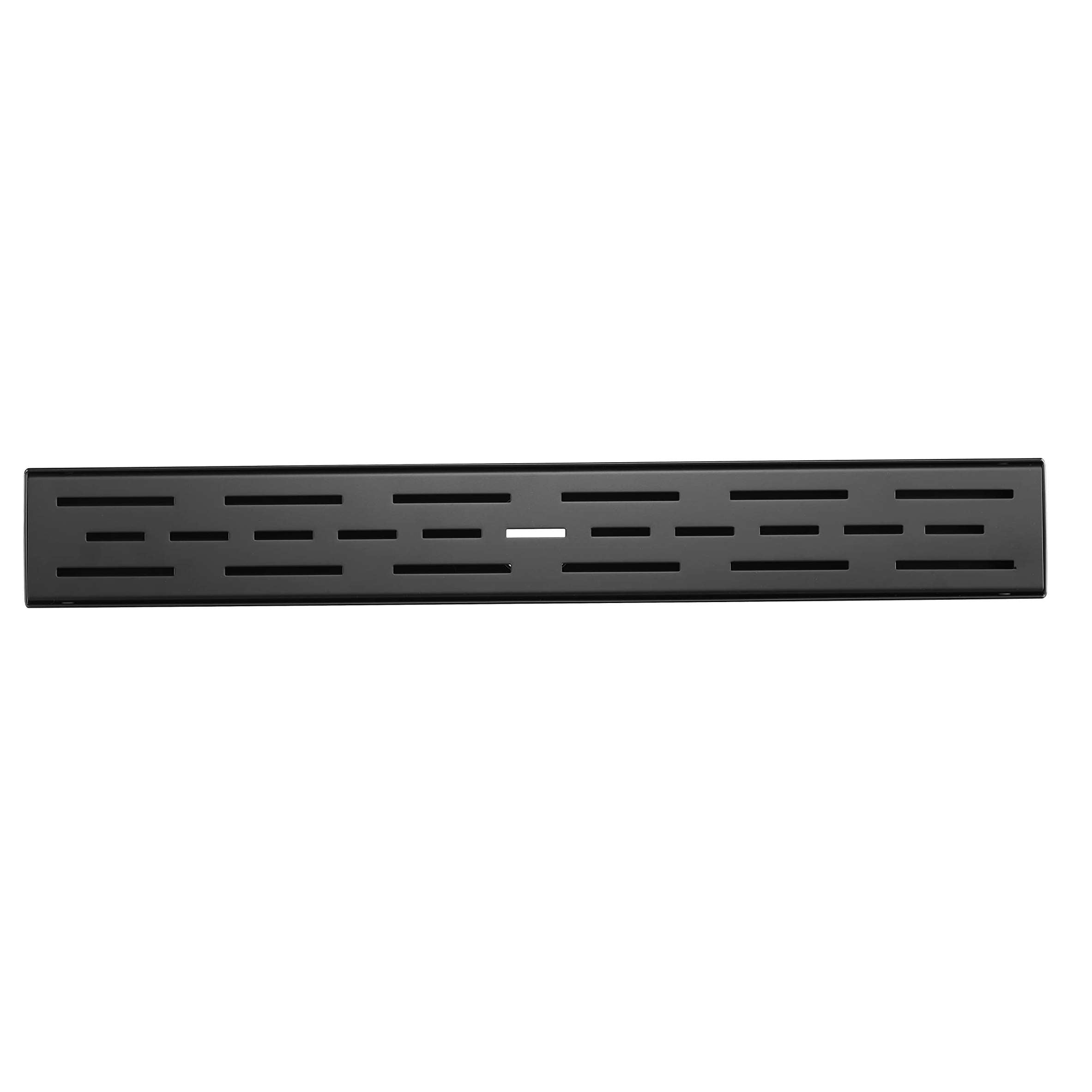 Linear Shower Drain 32" with Removable Grate, Matte Black Polished 304 Stainless Steel Shower Drain, Shower Drain, Floor Shower Drain with Hair Strainer, Adjustable Levelingft