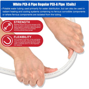 3/4" 100ft PEX-A Pipe (White & Cutter)