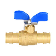 3/4" PEX-A Expansion Butterfly Ball Valve, Blue (Lead Free)