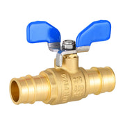 3/4" PEX-A Expansion Butterfly Ball Valve, Blue (Lead Free)