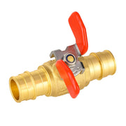 10 Pcs 3/4" PEX-A Expansion Butterfly Ball Valve, Red (Lead Free)