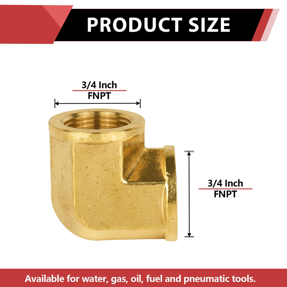 3/4" Female NPT Elbow