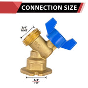 3/4" FIP x 3/4" MHT Outlet, 1/4 Turn Sillcock