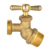 10 Pcs 3/4" MIP x 3/4" MHT Brass No-Kink Hose Bibb (Lead Free)