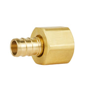 PEX-B Crimp 3/4" PEX x 3/4" Female NPT Brass Swivel Adapter (Lead Free)