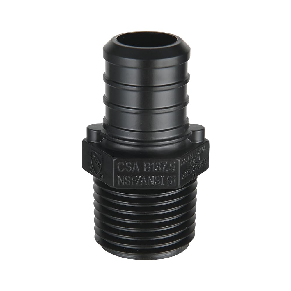 PEX-B Crimp 3/4" x 1/2" PPSU Male Adapter