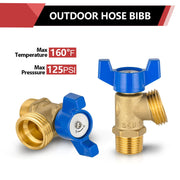 10 Pcs 3/4" MIP x 3/4" MHT Boiler Drain Valve,1/4 Turn