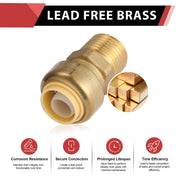 3/4" x 3/4" M Push Fit Male Adapter