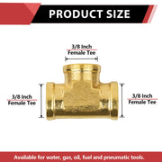 30 Pcs 3/8" Female NPT Tee