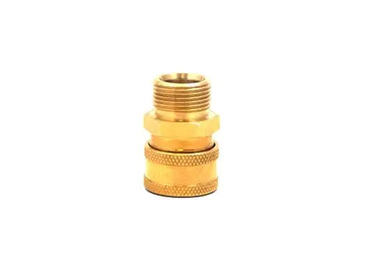 3/8" QC Brass Coupler x M22 M 15mm Plug 24.5004