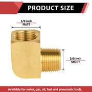30 Pcs Extruded 1/2" MNPT X FNPT Elbow