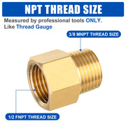 30 Pcs 3/4" M x 1/2" F NPT Connector