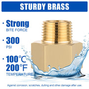 30 Pcs 3/4" M x 1/2" F NPT Connector
