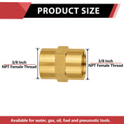 30 Pcs 3/8" Female NPT Brass Hex Connector