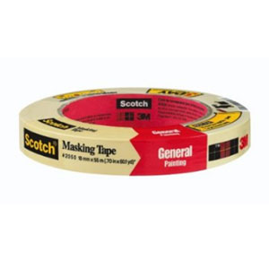 3M 2050 Scotch Masking Tape for General Painting - 1"