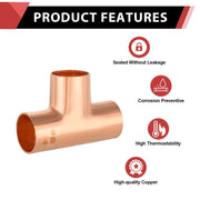5/8" X 5/8" X 5/8" Copper Tee