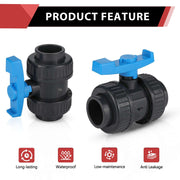2" PVC True Union Ball Valve SCH 40/80