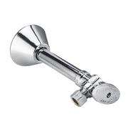 10 Pcs 1/2" Sweat x 3/8" OD Compr. Angle Stop Valve, w/5" Angle Extension, 1/4-Turn (Lead Free)